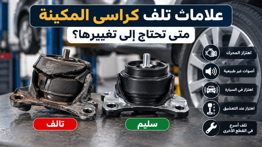 علامات تلف كراسي المكينة وأسباب اهتزاز السيارة