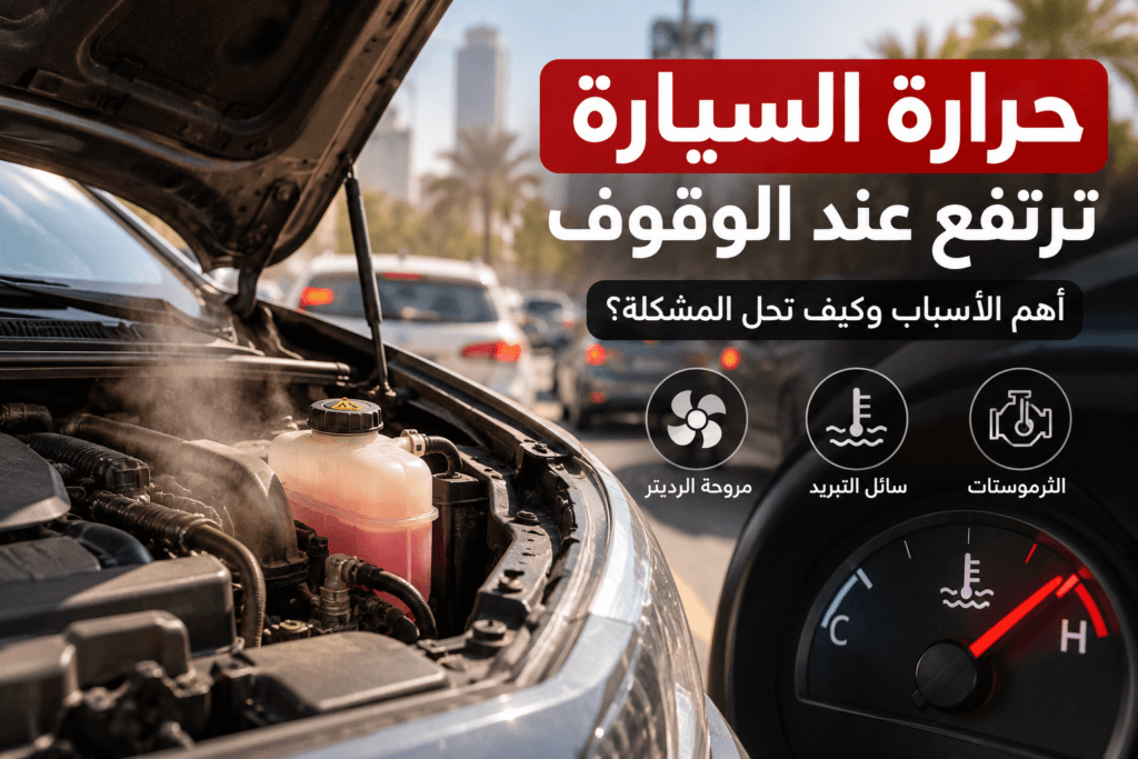 حرارة السيارة ترتفع عند الوقوف وتنخفض عند المشي