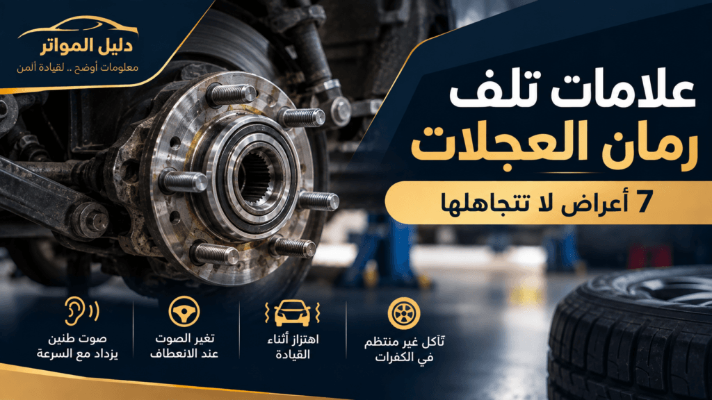 علامات تلف رمان العجلات في السيارة