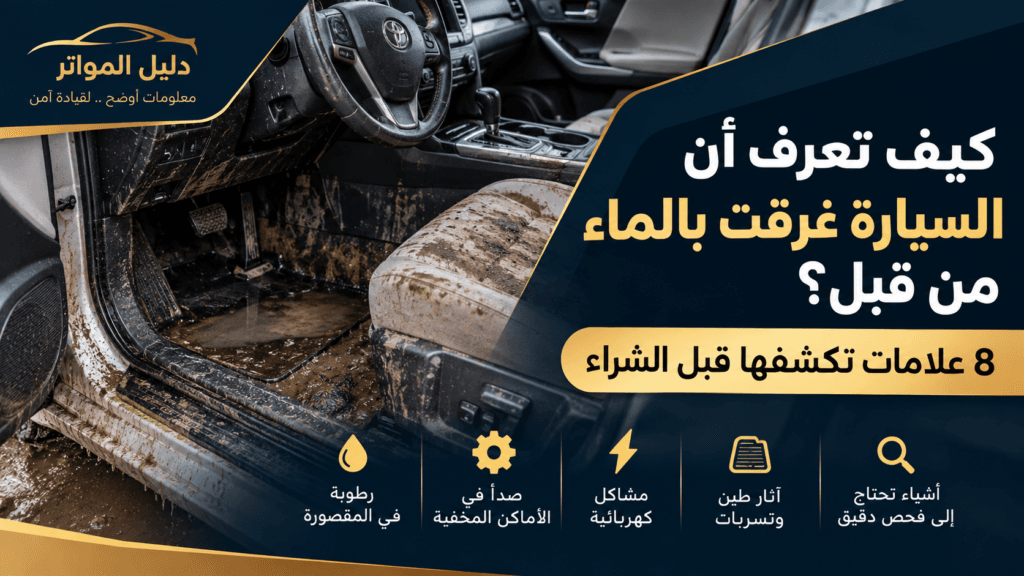 كيف تعرف أن السيارة غرقت بالماء من قبل