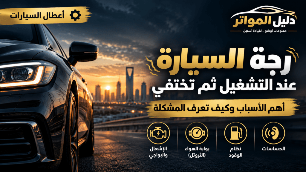 رجة السيارة عند التشغيل ثم تختفي