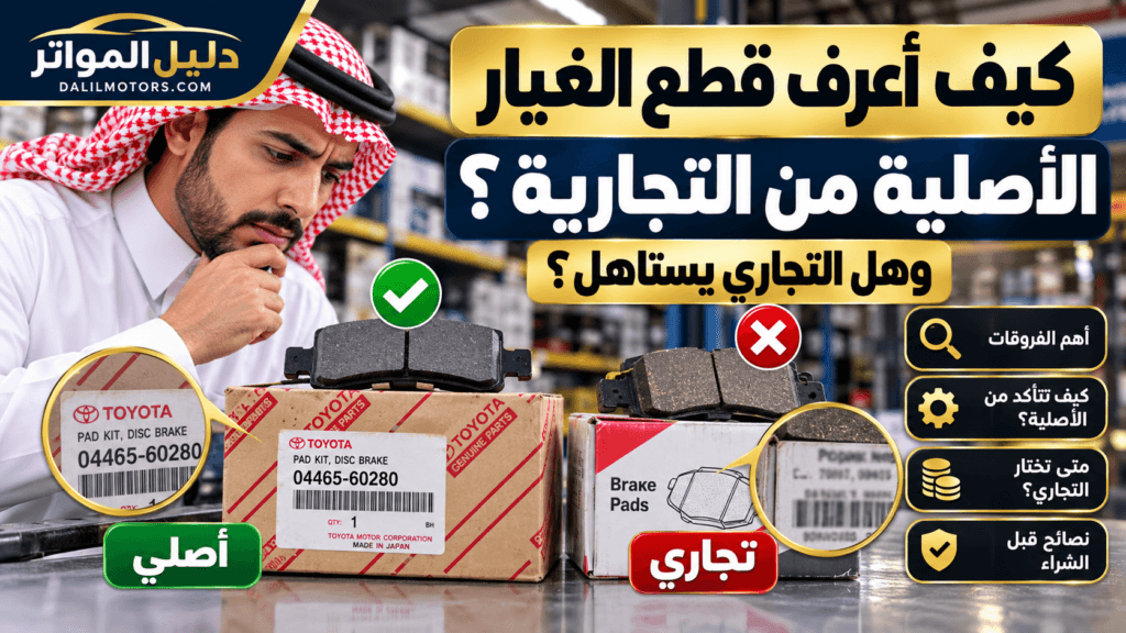 الفرق بين قطع الغيار الأصلية والتجارية