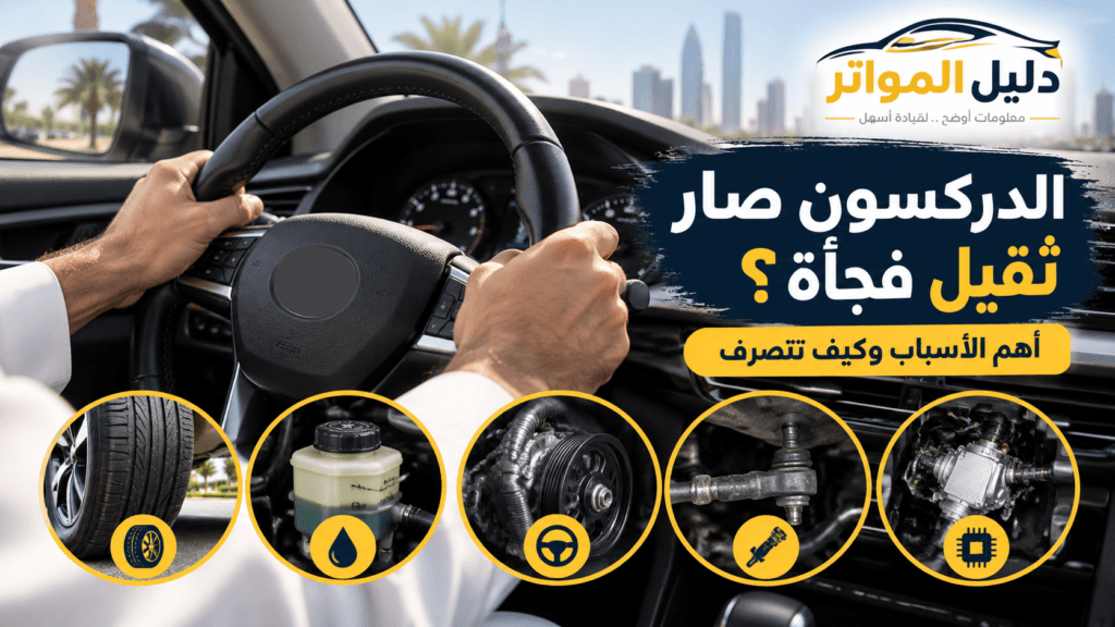 الدركسون ثقيل وأسباب صعوبة لف مقود السيارة